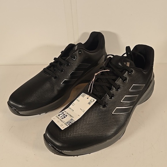 Adidas Men's ZG23 Golf Shoes Black/Silver/Metallic Gray Sz 12 Medium GW1178‎